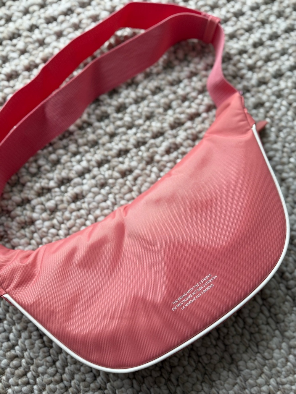 adidas Coral Pink Trefoil Waist Pack - Picture 6 of 7